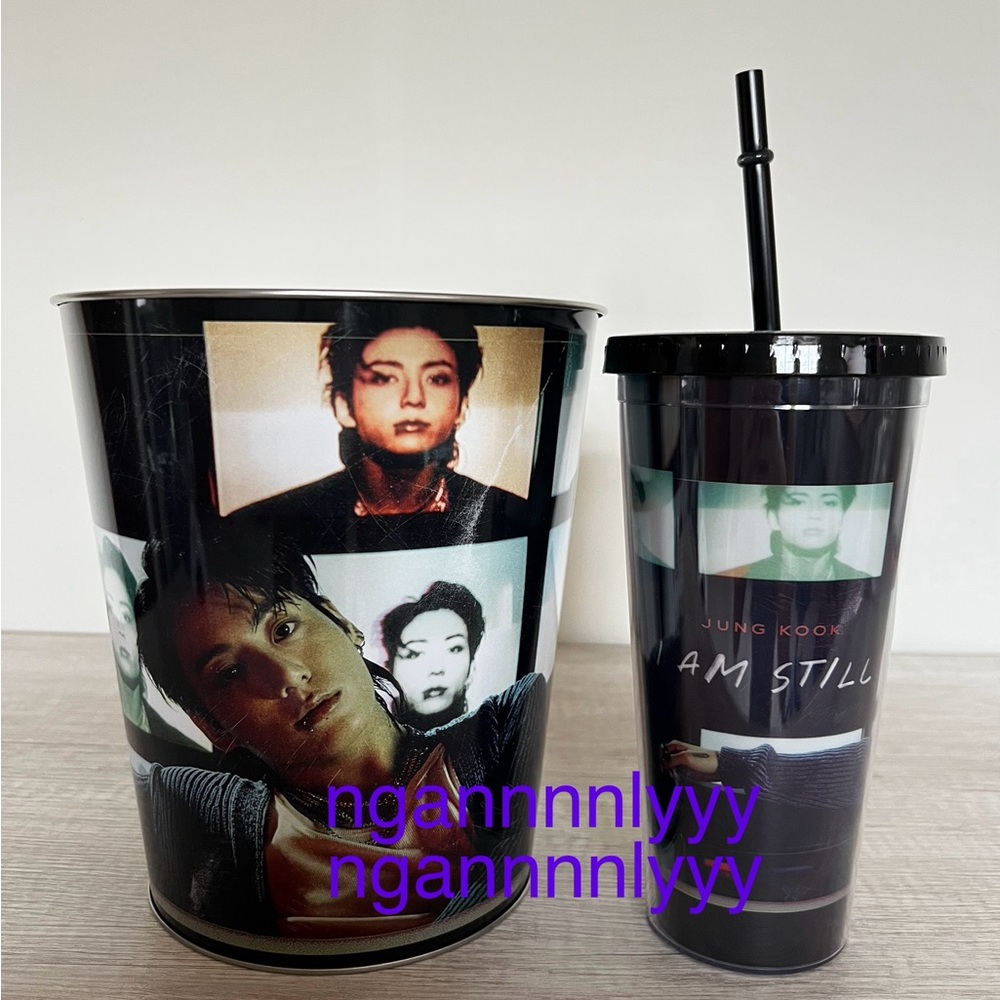 Jungkook BTS I Am Still Popcorn Tin & Cup